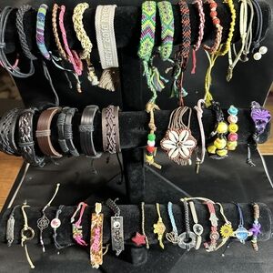 J471 Bulk Bundle of 45 Adjustable Bracelets